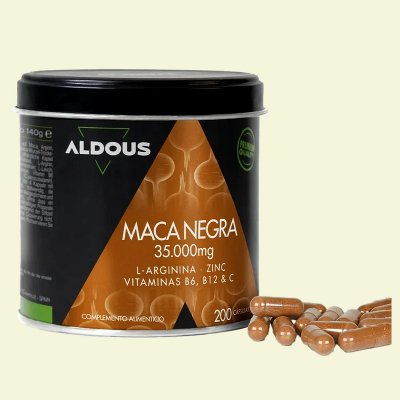 Revitaliza tu Energía y Deseo Sexual con Maca Negra - 100 cápsulas