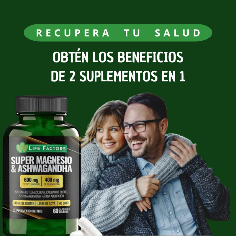 🔥 SUPER MAGNESIO & ASHWAGANDHA™ – ENERGÍA, RELAJACIÓN Y BIENESTAR EN UNA SOLA FÓRMULA 🌿💪