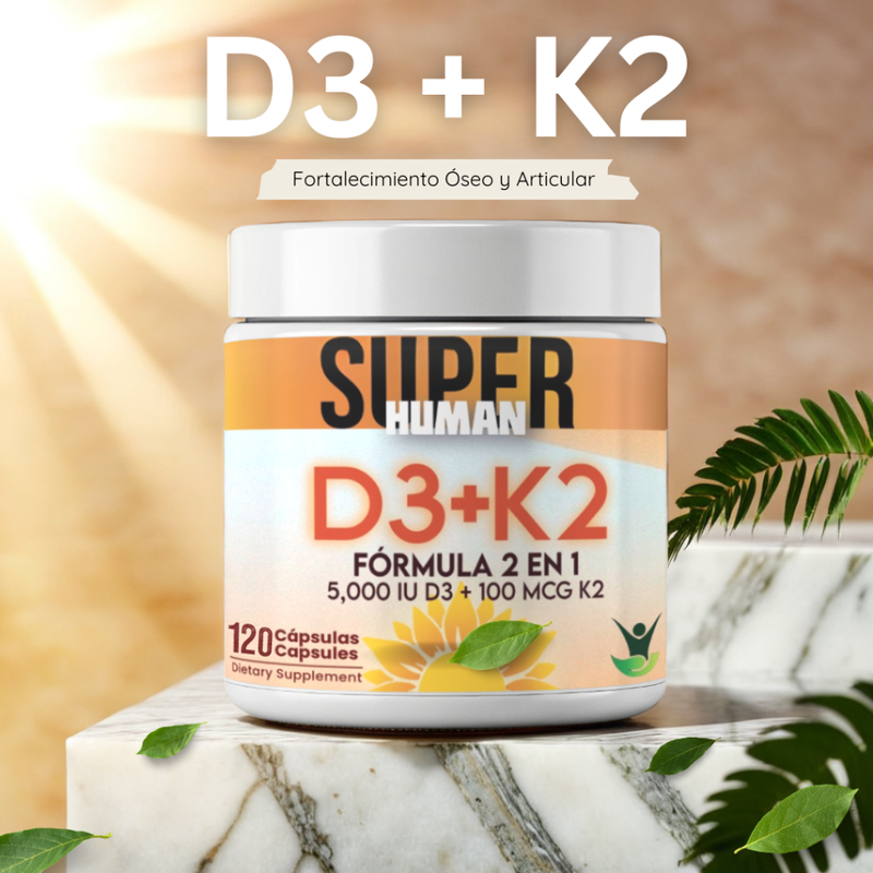 Vitamina D3 + K2: La fórmula definitiva para huesos y articulaciones