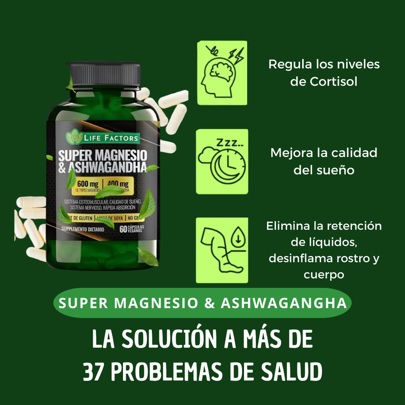 🔥 SUPER MAGNESIO & ASHWAGANDHA™ – ENERGÍA, RELAJACIÓN Y BIENESTAR EN UNA SOLA FÓRMULA 🌿💪